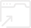 computer screen logo with upward arrow